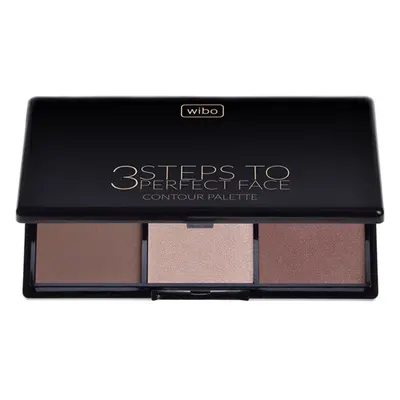 Wibo 3 Steps To Perfect Face Contour Palette paleta do konturowania twarzy Dark 10g