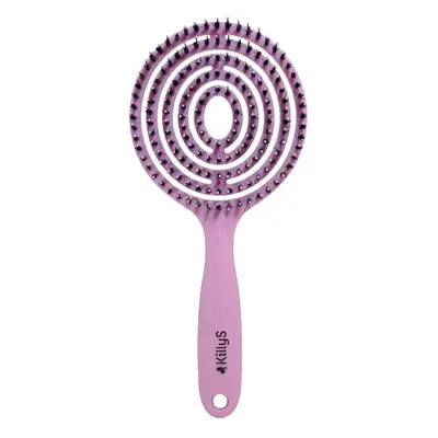 KillyS Ovalo Flexi Hair Brush owalna szczotka do włosów Pudrowy Róż