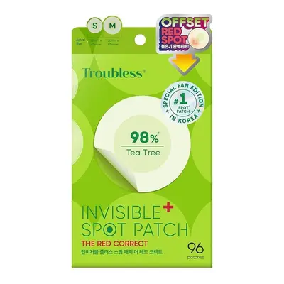 Troubless Invisible Plus Spot Patch The Red Correct plastry na niedoskonałości redukujące zaczerwienienie 96szt.