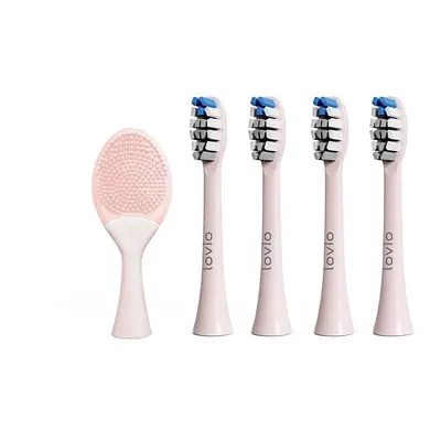 Lovio SonicProtect PRO końcówki do szczoteczki sonicznej średnia twardość Różowe LVTB124PK-HM 5s