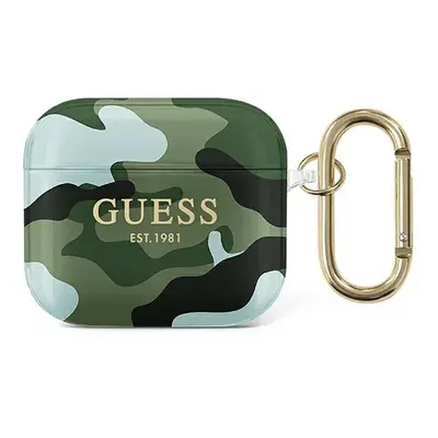 Guess etui do Airpods 3 GUA3UCAMA zielone Camo