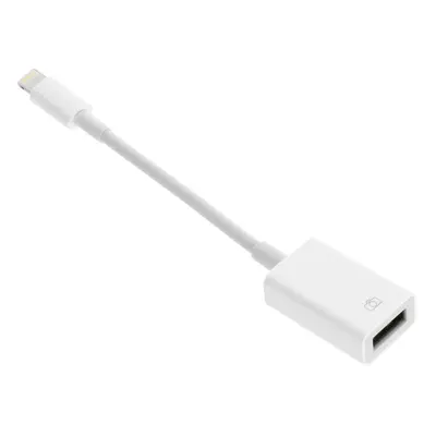 Adapter OTG USB do iPhone Lightning 8-pin biały