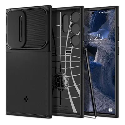 Spigen nakładka Optik Armor do Samsung Galaxy S23 Ultra czarna