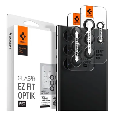 Spigen osłona aparatu Optik Pro Camera Protector 2-pack do Samsung Galaxy S23 Ultra czarna