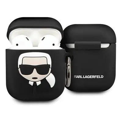 Oryginalne Etui KARL LAGERFELD KLACCSILKHBK do Apple Airpods czarny