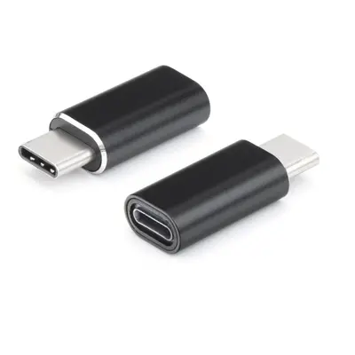 Adapter ładowarki do iPhone Lightning 8-pin do Typ C czarny