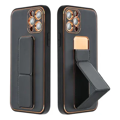 Futerał LEATHER Case Kickstand do SAMSUNG Galaxy S23 FE czarny