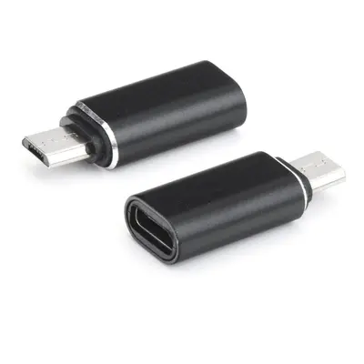 Adapter ładowarki Typ C do Micro USB czarny