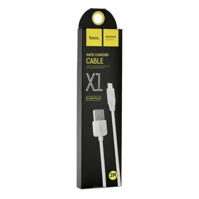 HOCO kabel USB do iPhone Lightning 8-pin X1 RAPID biały 3 metry