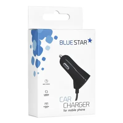 Ładowarka Samochodowa Uniwersalna z kablem USB typ C i portem USB 3A Blue Star