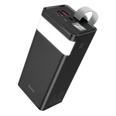 Bateria zewnętrzna ( POWER BANK ) HOCO 40 000mAh z latarką + PD22,5W + QC3.0 J86 czarny