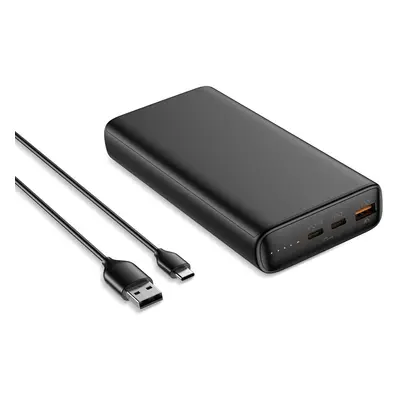 Bateria zewnętrzna (POWER BANK) VEGER T100 - 20 000mAh LCD Quick Charge PD100W czarny (np do lap