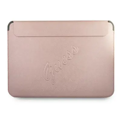 Etui na laptop /tablet Guess wsuwka GUCS13PUSASPI 13" różowa Saffiano Script