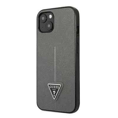 Oryginalne Etui Guess nakładka do iPhone 13 6,1" GUHCP13MPSATLG hardcase Saffiano PU Triangle sr