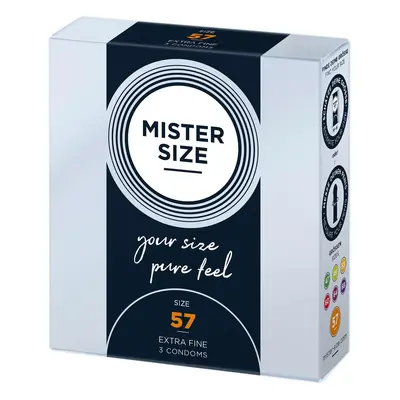 MISTER SIZE 57mm Condoms 3pcs Natural