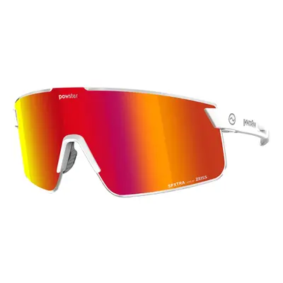 Powster Phantom Cycling Glasses - Red, White Frame