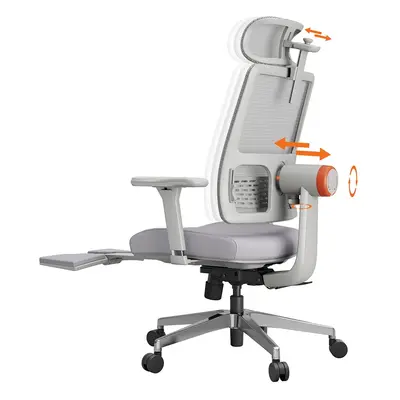 NEWTRAL MagicH-GPRO Ergonomic Chair with Footrest, Auto-Following Backrest Headrest, Adaptive Lo