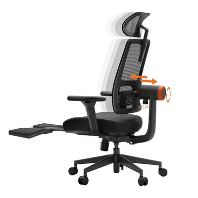 NEWTRAL MagicH-BP Ergonomic Chair with Footrest, Auto-Following Backrest, Adaptive Lower Back Su