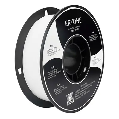 Filament PLA do Drukarek 3D ERYONE – 1KG Zimna Biel