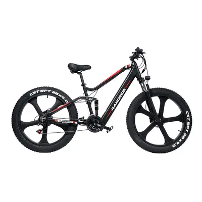 RANDRIDE YX90M Electric Bike, 26'' Fat Tire, 1000W Brushless Motor, 48V13.6Ah Battery, 45km/h Ma