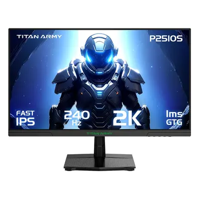 Płaski monitor gamingowy TITAN ARMY P2510S 16:9 24,5 cali Fast IPS QHD 240Hz, rozdzielczość 2560