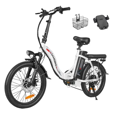 Składany rower elektryczny SAMEBIKE CY20, koła szprychowe 20*2,35 cali, silnik 350W, bateria 36V