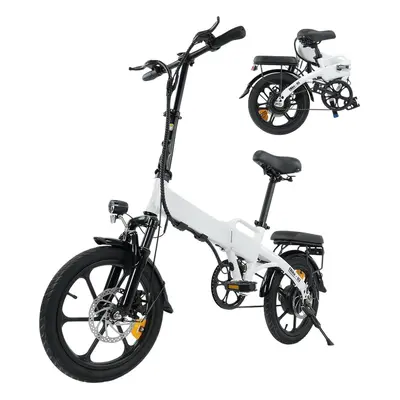 Składany rower elektryczny isinwheel U3, silnik 500W, bateria 36V 7,8Ah, opony 16*1,75 cali, 25k