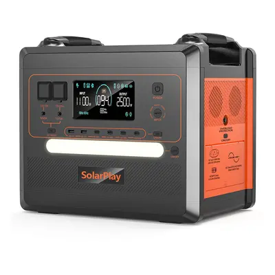 Przenośna stacja zasilania SolarPlay Q2402M, bateria LiFePO4 2304Wh 2500W, moc wejściowa 1100W, 