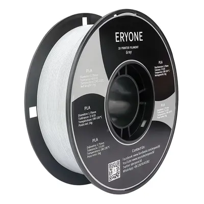 Filament PLA do Drukarek 3D ERYONE – 1KG Szary