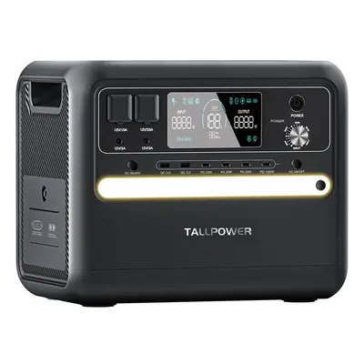 Przenośna elektrownia TALLPOWER V2400, generator solarny LiFePo4 2160Wh, wyjście AC 2400W, UPS, 