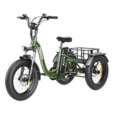 Składany trycykl elektryczny z bagażnikiem tylnym Hidoes HD-ET1, silnik 750W, bateria 48V 20AH, 