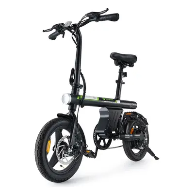 Składany rower elektryczny isinwheel U1, silnik 250W, bateria 36V 7,8Ah, opony 14*1,95 cali, 25k