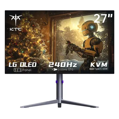 Monitor gamingowy OLED 27 cali KTC G27P6 z rozdzielczością 2560x1440, odświeżaniem 240Hz, wbudow