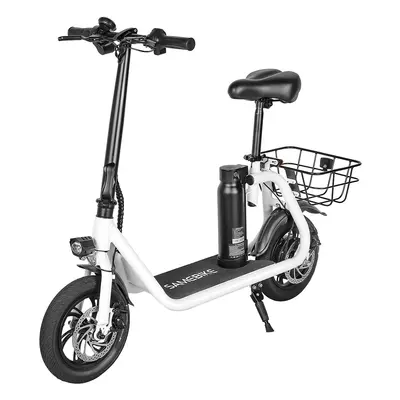 Składana hulajnoga elektryczna z siodełkiem SAMEBIKE SM-C01, silnik 350W, bateria 36V 10,4Ah, 12