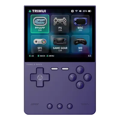 Trimui Brick przenośna konsola do gier 256 GB karta TF fioletowa