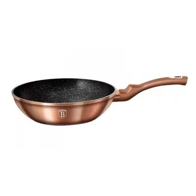 PATELNIA GRANITOWA WOK 28cm BERLINGER HAUS ROSE GOLD BH-1512