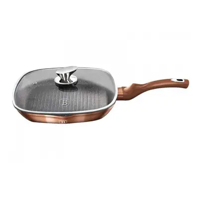 PATELNIA GRANITOWA GRILLOWA 28 cm BERLINGER HAUS ROSE GOLD BH-1610