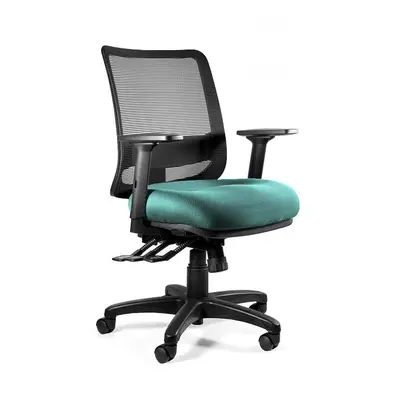 Fotel ergonomiczny, biurowy, Saga Plus M, tealblue