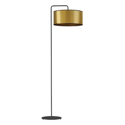 Lampa stojąca do salonu, sypialni, Bolivia mirror, 45x156 cm, złoty klosz