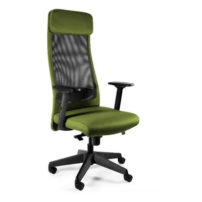 Fotel biurowy, ergonomiczny, Ares Mesh, czarny, olive
