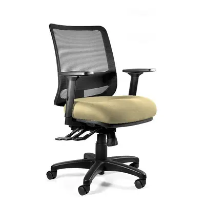 Fotel ergonomiczny, biurowy, Saga Plus M, buttercup