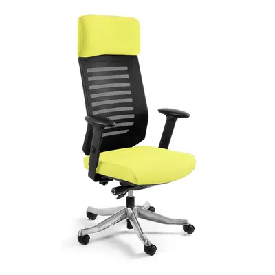 Fotel ergonomiczny do biura, Velo, mustard