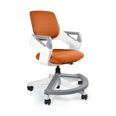 Fotel do biurka, dziecięcy, ergonomiczny, Rookee, mandarin