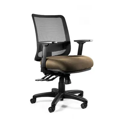 Fotel ergonomiczny, biurowy, Saga Plus M, taupe