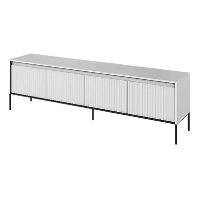 Szafka RTV do salonu, sypialni, Trend TR-06, 193x40x56 cm, biały