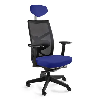 Fotel biurowy, ergonomiczny, Tune, royalblue