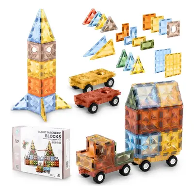 Klocki magnetyczne, 100 szt, Ricokids