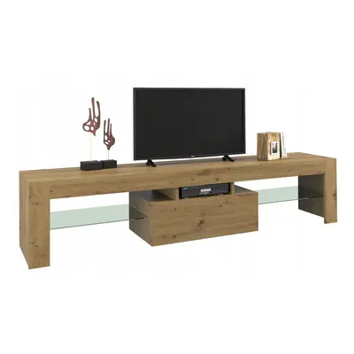 Szafka pod telewizor, stolik rtv, deko, 160x40x45 cm, dąb artisan