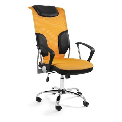 Fotel biurowy, ergonomiczny, Thunder, żółty