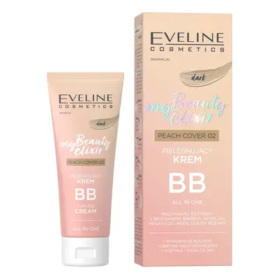 Eveline Cosmetics My Beauty Elixir pielęgnujący krem BB all in one 02 Peach Cover Dark 30ml